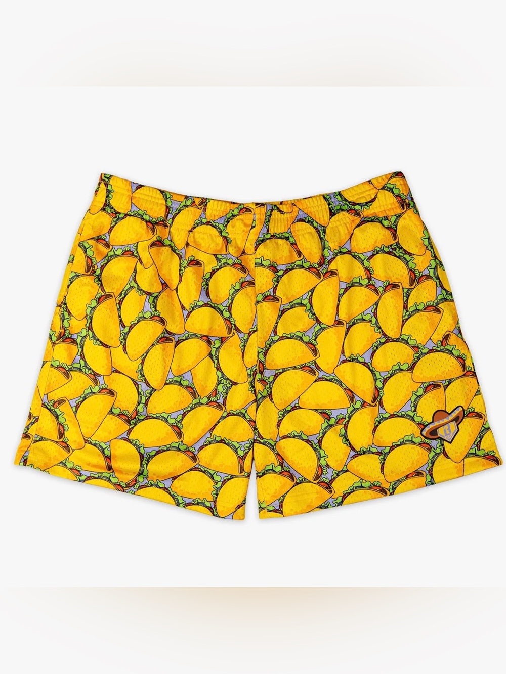 Baseball Lifestyle 101 Youth Taco-Print Athletic Shorts Size YL